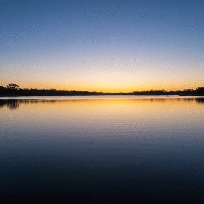 Serene Lake Lascelles at sunset in Hopetoun, Victoria