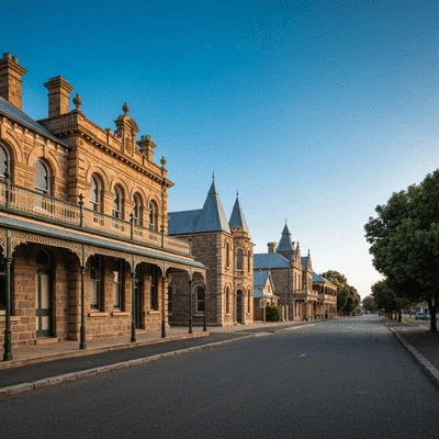Historic buildings along the Hopetoun Heritage Trail